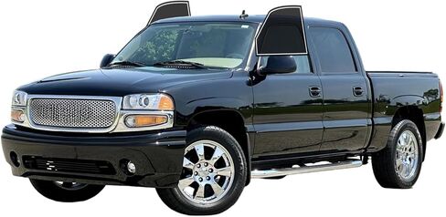 Precut Windows Tint Film Back Cars Sun Blocking Protection Privacy Anti Shatter Glass 2 Ply Computer Cut 05% Tint Shade for GMC Sierra 1500 Crew 1999-2006 in Kuwait