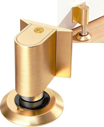 Door Wedge Stopper,2026 New Magnetic Door Stopper, Black No Drill Invisible Door Holder for Bottom of Door, Heavy Duty Retractable Floor Door Catch to Keep Doors Open Black 1 Pack in Saudi Arabia