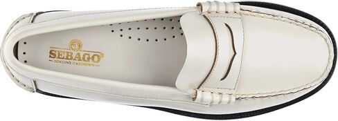 حذاء Sebago النسائي الكلاسيكي Dan Pigment Mocassin - جلد محبب مصحح، بطانة جورب جلدية، نعل جلدي طبيعي in Kuwait