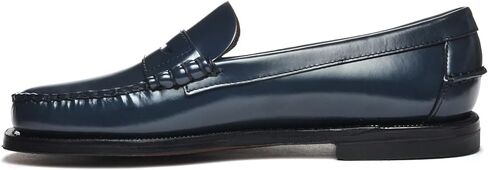 حذاء Sebago النسائي الكلاسيكي Dan Pigment Mocassin - جلد محبب مصحح، بطانة جورب جلدية، نعل جلدي طبيعي in Kuwait