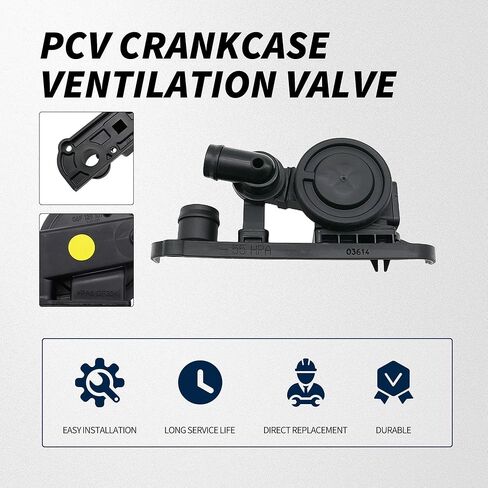 06F129101R PCV Crankcase Vent Valve + Gasket + Hose Compatible with Audi A3 2006, A4 2005 2006 2007 2008, Volkswagen Golf 2012, Jetta 2006, Passat 2006 in Saudi Arabia