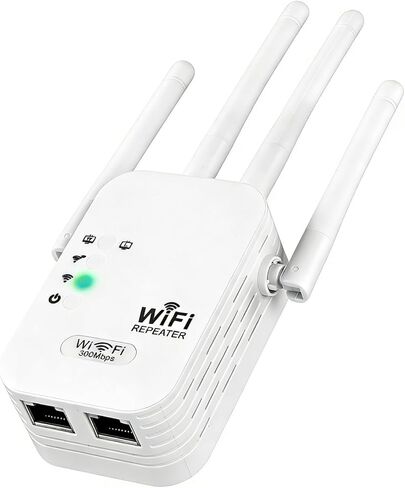 WiFi Signal Booster with 4 Directional Antennas – 1200Mbps Dual Band (5GHz/2.4GHz),WiFi Extender Covers 13,888 Sq.ft, Easy Home Setup and 150-Device Support in Saudi Arabia