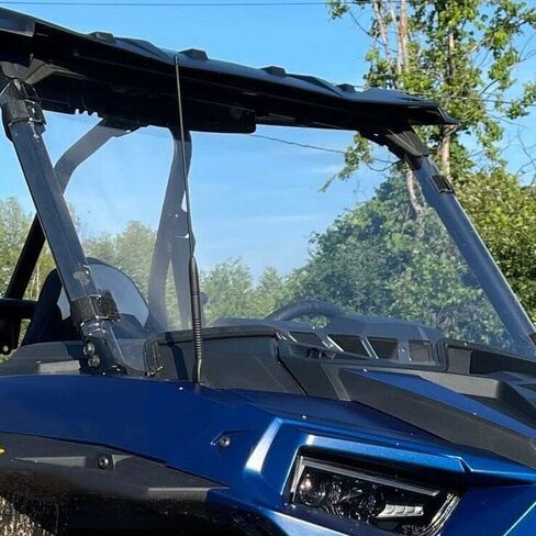 زجاج أمامي كامل بفتحات تهوية من HECASA متوافق مع 2019-2022 Polaris RZR XP 1000، XP 4 1000، XP Turbo Quick الأشرطة الشفافة من البولي كربونات in Saudi Arabia