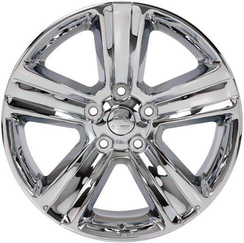OE Wheels DG65 20 Inch Rims and Tires Fit Ram 1500 Style 5x139.7 20x9 Chrome - Hollander 2453 - TS-37 AT 275/55-20 (Set of 4) in Saudi Arabia