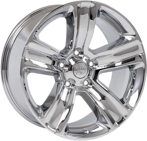 OE Wheels DG65 20 Inch Rims and Tires Fit Ram 1500 Style 5x139.7 20x9 Chrome - Hollander 2453 - TS-37 AT 275/55-20 (Set of 4) in Saudi Arabia
