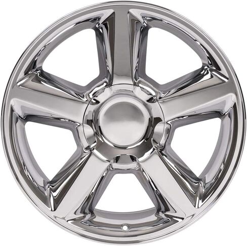 OE Wheels CV83 20 Inch Rims and Tires Fit Tahoe Style 6x139.7 20x8.5 Chrome - Hollander 5308 - TS-37 AT 275/55-20 (Set of 4) in Saudi Arabia