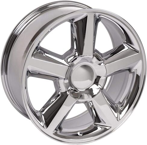 OE Wheels CV83 20 Inch Rims and Tires Fit Tahoe Style 6x139.7 20x8.5 Chrome - Hollander 5308 - TS-37 AT 275/55-20 (Set of 4) in Saudi Arabia