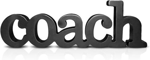 Coach Wood Word Silver Pen | Wood Words ChalkTalk Sports | Coach Gift | Shelf Desk Décor | Ready to Autograph in Saudi Arabia