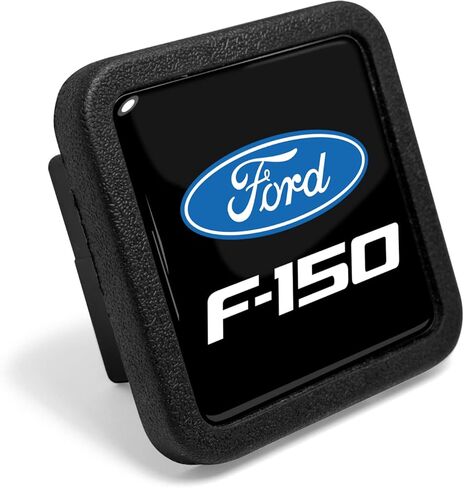 iPick Image for Ford F-150 Black Rubber Heavy-Duty 2" Trailer Tow Hitch Receiver Cover for Class 3 and Class 4 in Saudi Arabia