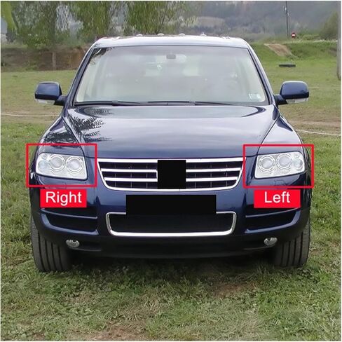 Car Headlight Lens Cover Compatible For VW Touareg 2003 2004 2005 2006 Transparent Lampshade Clear Headlamp Cover Lamp Shell(Right) in Saudi Arabia