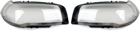Right/Left Car Headlight Lens Glass Lampcover Cover Lampshade Shell Compatible For BMW X3 E83 2004-2010 Headlight Cover Headlamp Shell(Only Left Side) in Saudi Arabia