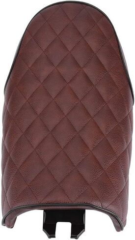 Vintage Flat Cafe Racer Seat, PU Leather Saddle Cushion with Mounting Brackets, Anti-Slip for CG125 GN CB400SS, Brown Color in Saudi Arabia