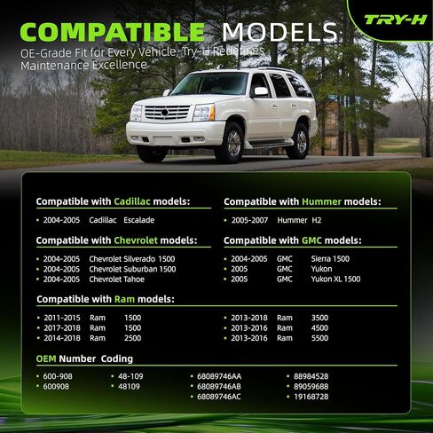 600-908 Transfer Case Shift Motor Compatible with Chevrolet Tahoe/Silverado/Suburban Cadillac Escalade for GMC Sierra Yukon Ram 1500/2500/3500/4500/5500 Hummer H2 Replace 68089746AA 88984528 19168728 in Saudi Arabia