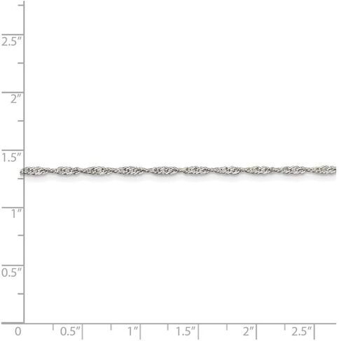 FJC Finejewelers 16 Inch Sterling Silver 1.75mm Singapore Chain Necklace in Saudi Arabia