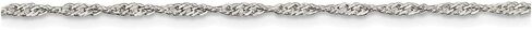FJC Finejewelers 16 Inch Sterling Silver 1.75mm Singapore Chain Necklace in Saudi Arabia