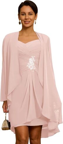 Mother of The Bride Dresses with Jacket Applique Sequin Laces Mother of The Groom Dresses in Saudi Arabia