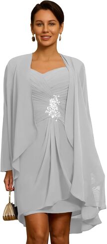 Mother of The Bride Dresses with Jacket Applique Sequin Laces Mother of The Groom Dresses in Saudi Arabia