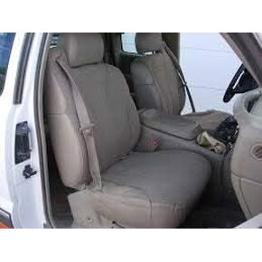 Durafit Seat Covers C991. Waterproof Tan 1999-2002 Chevy Silverado, Suburban, Avalanche, Tahoe, GMC Sierra,Yukon Front Captain Chairs with Integrated Seat Belts and Dual Electric Controls in Saudi Arabia