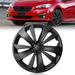 قطعة واحدة من غطاء عجلة المحور متوافق مع 2017-2023 Subaru Impreza Hubcap استبدال OEM 28811FL02A 28811FL010، مطلي بالكروم 16 بوصة (فضي) in Kuwait