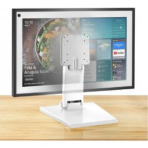 Jakeko for Amazon Alexa Show 15 Stand Mount Tilt Soporte para Alexa Accessories Eco Show 15 الملحقات دعامة دوران قابلة للتعديل سهلة التركيب وقابلة للطي وسهلة التخزين (أبيض) in Kuwait