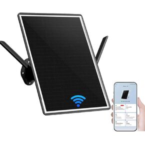 جهاز توجيه 4G يعمل بالطاقة الشمسية في الهواء الطلق مع فتحة لبطاقة sim، جهاز توجيه واي فاي خارجي مع لوحة شمسية بقدرة 15 وات - بطارية مدمجة بقوة 25000 مللي أمبير في الساعة، وهوائيات قابلة للفصل، وتصميم مقاوم للماء للمركبات الترفيهية وكبائن العطلات والكاميرا in Kuwait