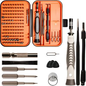 مجموعة مفكات دقيقة - مجموعة أدوات إصلاح الإلكترونيات المغناطيسية مع 3 قطع فولاذية طويلة S2، مجموعة مفك براغي للكمبيوتر المحمول للهاتف والكمبيوتر ووحدة التحكم في الألعاب والكاميرا والنظارات والساعة والمشروعات اليدوية in Kuwait