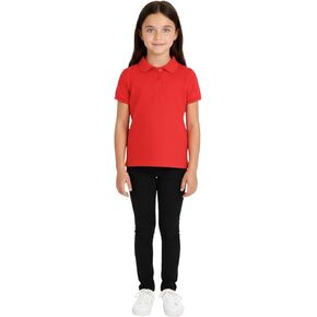 Girls Plain Polo Shirts Summer Tank Top and Tees Fashion School T Shirts Gifts for Childrens Age 3-13 Years in Kuwait