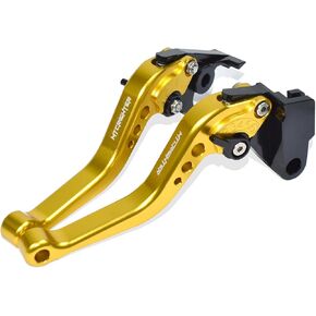 Compatible with Kawasaki W230 Meguro S1 2025 Short Brake Lever Clutch Lever, CNC Aluminum Alloy Made (Titanium) in Saudi Arabia