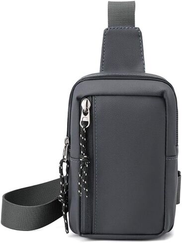 Mens Shoulder Bag Casual Sling Crossbody Oxford Chest Men Black in Saudi Arabia