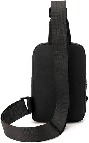 Mens Shoulder Bag Casual Sling Crossbody Oxford Chest Men Black in Saudi Arabia