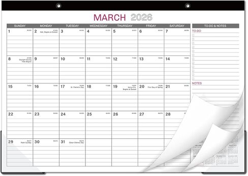 2025 Desk Calendar - 12 Months Large Monthly Desk Calendar from JAN. 2025 - Dec. 2025, 17" x 12" Desk Calendar, Desk Pad, Large Ruled Blocks in Kuwait