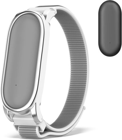 Breathable Nylon Stretchy Wristband Compatible with Plaud NotePin & Plaud NotePin S (2025) with Hook-and-Loop Closure (Seashell) in Kuwait