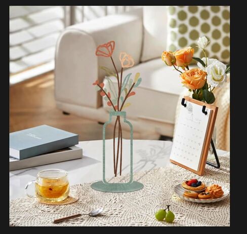 ريساما 4 قطع زهرة المزهريات زخرفة للطاولة المركزية ديكور مكتب المنزل الداخلي، الإضافية الحديثة بوهو نمط زهرية الحلي لحفل الزفاف هدية هووسورمينغ in Kuwait