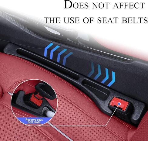 Pukonger مقعد السيارة الفجوة حشو متوافق مع سوبارو Crosstrek الملحقات مقعد الفجوة المكونات مانع مع فتحة التخزين المنظم عدم الانزلاق حامل كأس السيارة كوستر 2 حزمة أسود in Kuwait