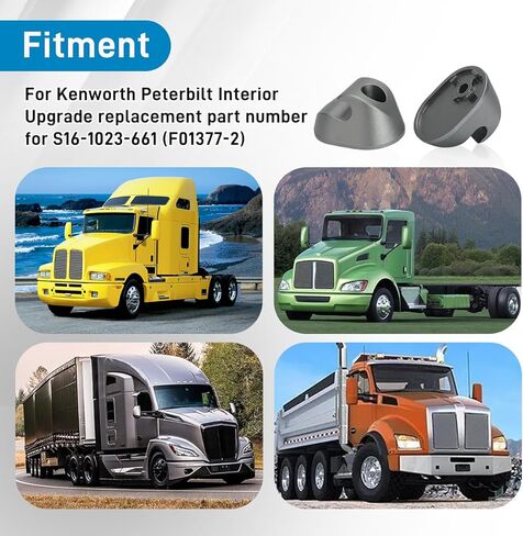مشابك واقي من الشمس من الألومنيوم من Motoparty لاستبدال ترقية داخلية Kenworth Peterbilt لـ S16-1023-661 (F01377-2) قطعتان in Saudi Arabia