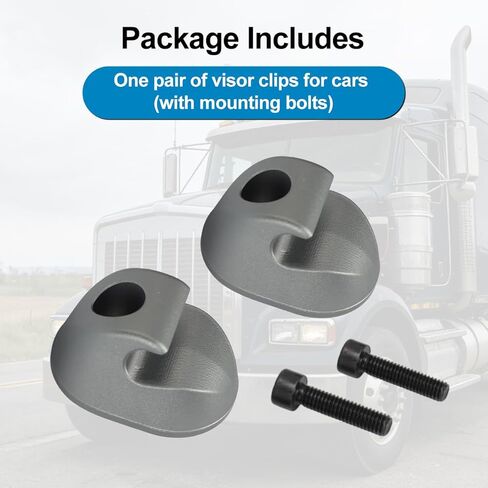 مشابك واقي من الشمس من الألومنيوم من Motoparty لاستبدال ترقية داخلية Kenworth Peterbilt لـ S16-1023-661 (F01377-2) قطعتان in Saudi Arabia