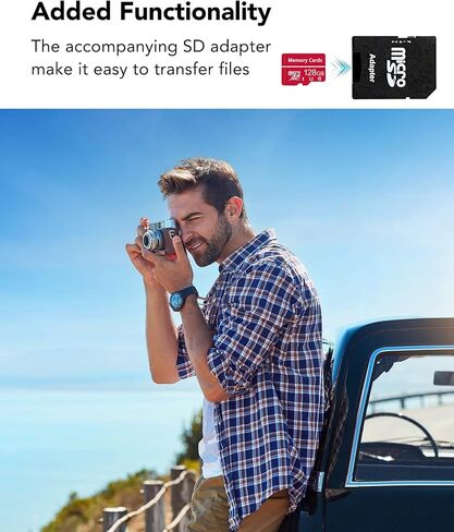 بطاقة ذاكرة Micro SD سعة 256 جيجابايت، بطاقة ذاكرة فلاش microSDXC UHS-I مع محول، 100 ميجابايت/ثانية، C10، U3، A2، V60، دقة عالية كاملة، 4K UHD، بطاقة TF عالية السرعة، وردي in Saudi Arabia