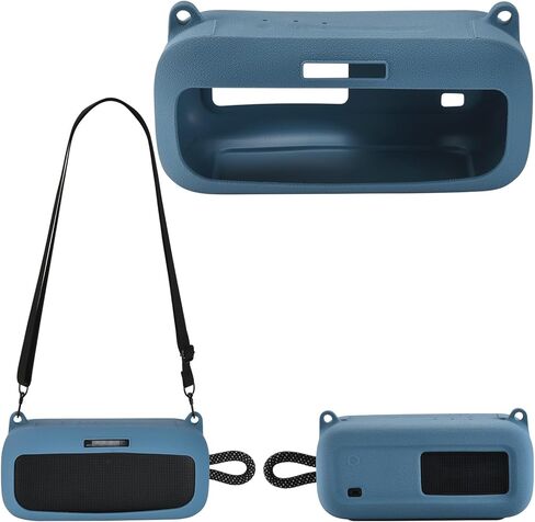 Silicone Case Compatible with Bose SoundLink Plus Portable Bluetooth Speaker, Protective Cover for Bose SoundLink Plus Speaker Accessories (Black) in Saudi Arabia