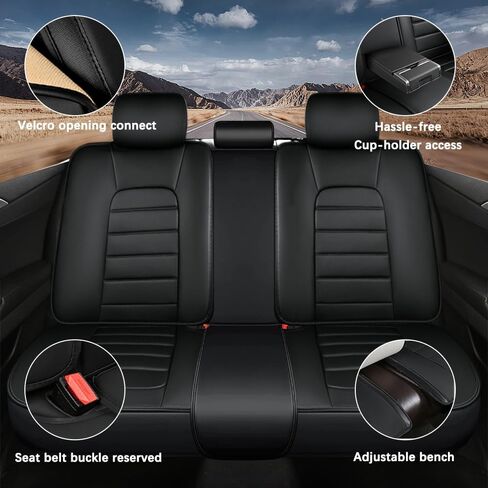 for Hyundai Tucson 2005-2024 2025 Seat Covers,Car Seat Cover Protector,Waterproof Front & Rear Car Seat Covers(Standard-Black) in Saudi Arabia