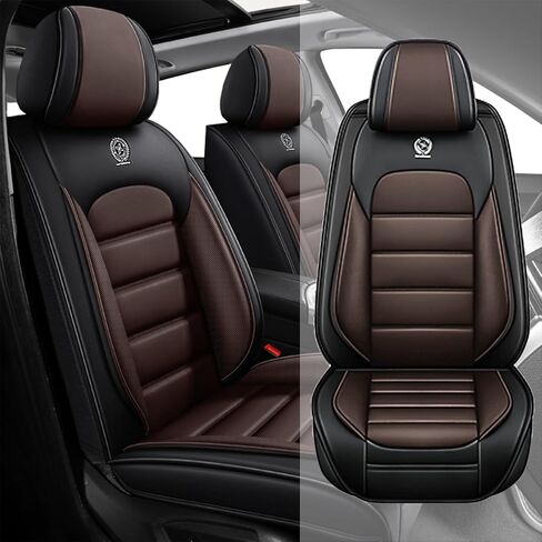 أغطية مقاعد Hyundai Tucson 2005-2024 2025، واقي غطاء مقعد السيارة، أغطية مقاعد السيارة الأمامية والخلفية مقاومة للماء (قياسي-أسود) in Saudi Arabia