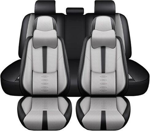 Leather Seat Covers for KIA Telluride 2020-2025,Premium Car Seat Covers Front Set,Waterproof Car Seat Protectors with Airbag,Comfort Car Interior Cover Seats for Cars(Black) in Saudi Arabia