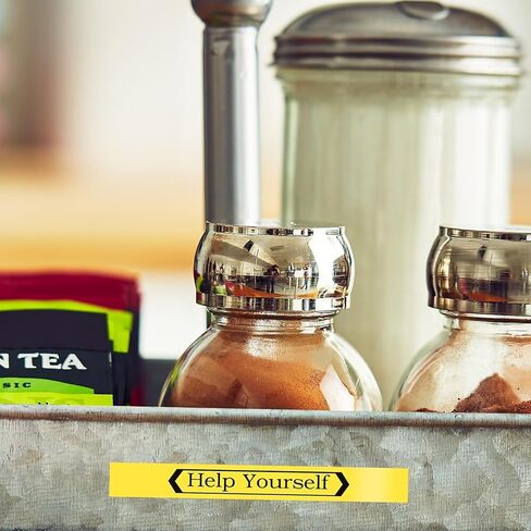 شريط لاصق قياسي من Brother TZE631 TZe، مقاس 1/2 بوصة، أسود على أصفر in Kuwait