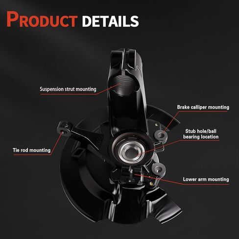 Front Left Wheel Bearing Hub Steering Knuckle Assembly Compatible with 2013-2019 Escape 1.5L 2.0L 2.5L 1.6L engine Trans, Replaces# LK143 CV6Z-3K186-B CV6Z2K005C GV6Z1104A in Saudi Arabia