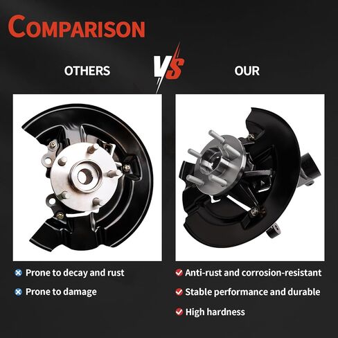 Front Left Wheel Bearing Hub Steering Knuckle Assembly Compatible with 2013-2019 Escape 1.5L 2.0L 2.5L 1.6L engine Trans, Replaces# LK143 CV6Z-3K186-B CV6Z2K005C GV6Z1104A in Saudi Arabia