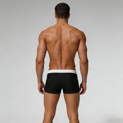 Men’s Swim Trunks Quick Dry Beach Shorts Solid Color Breathable Board Shorts with Back Pocket in Saudi Arabia