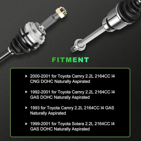 SCITOO Front Right Passenger Side CV Axle Shaft Assembly Fit for Toyota Camry,for Toyota Solara 2.2L in Saudi Arabia