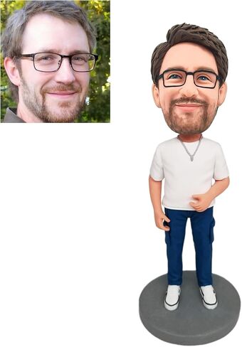 Custom Bobblehead,Personalized Custom Full, Unique Handmade Male Doctor Hand Personalized Sculpture Gifts for Men, Boyfriends, Husbands, Office Colleagues or Bosses in Saudi Arabia