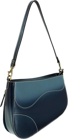 Smith & Wesson Saddle Crossbody – Concealed Carry Leather Purse with Secure CCW Compartment (Blue) in Saudi Arabia