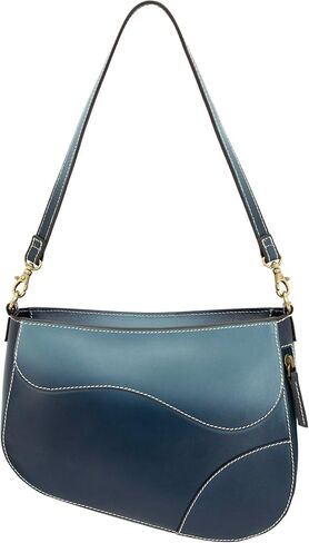 Smith & Wesson Saddle Crossbody – Concealed Carry Leather Purse with Secure CCW Compartment (Blue) in Saudi Arabia