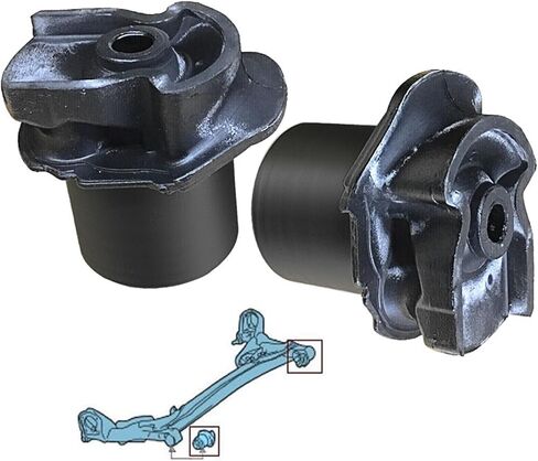 مجموعة جلبة شعاع ذراع المحور الخلفي (يسار + يمين) قطعتان متوافقتان مع Toyota Sienna 2004-2020، استبدل 48725-08020، 48725-28080، 48725-58030. قم بتركيب ذراع المحور الخلفي in Saudi Arabia